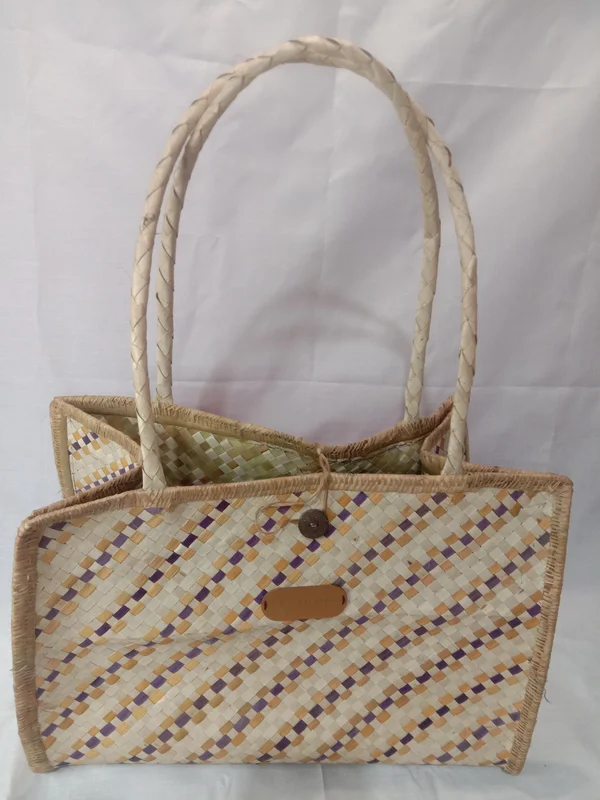 Wide Handwoven Tote
